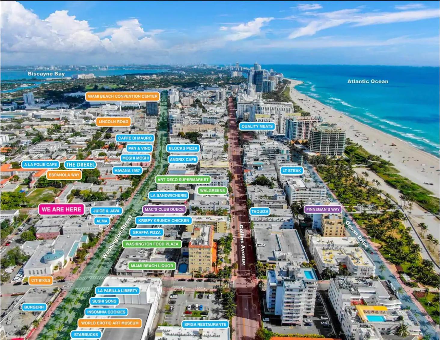 South Beach Steps To Ocean Drive Free Parking & Pet Friendly Майами-Бич Экстерьер фото